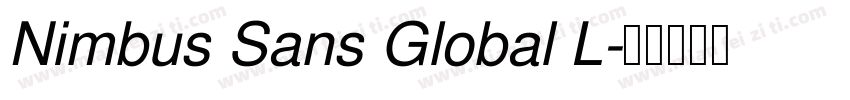Nimbus Sans Global L字体转换